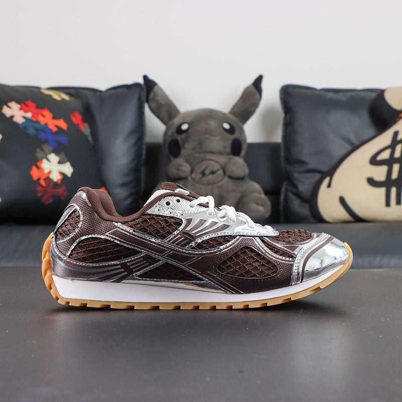Bottega Veneta Orbit Sneaker - Brown/Silver