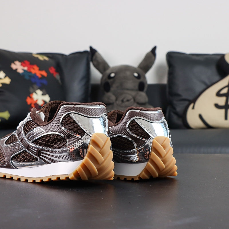 Bottega Veneta Orbit Sneaker - Brown/Silver