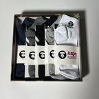 AAPE Sock Multi-Packs - Navy/Gray/Black/White