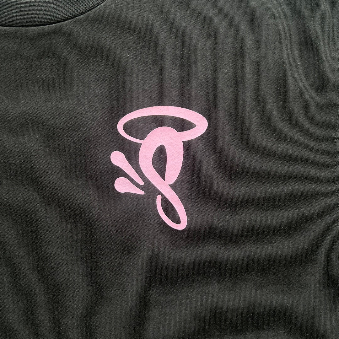 HALO Tee Black Pink