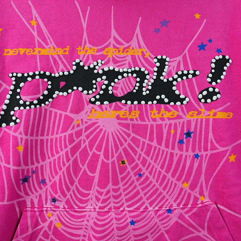 Sp5der P*NK Hoodie Pink