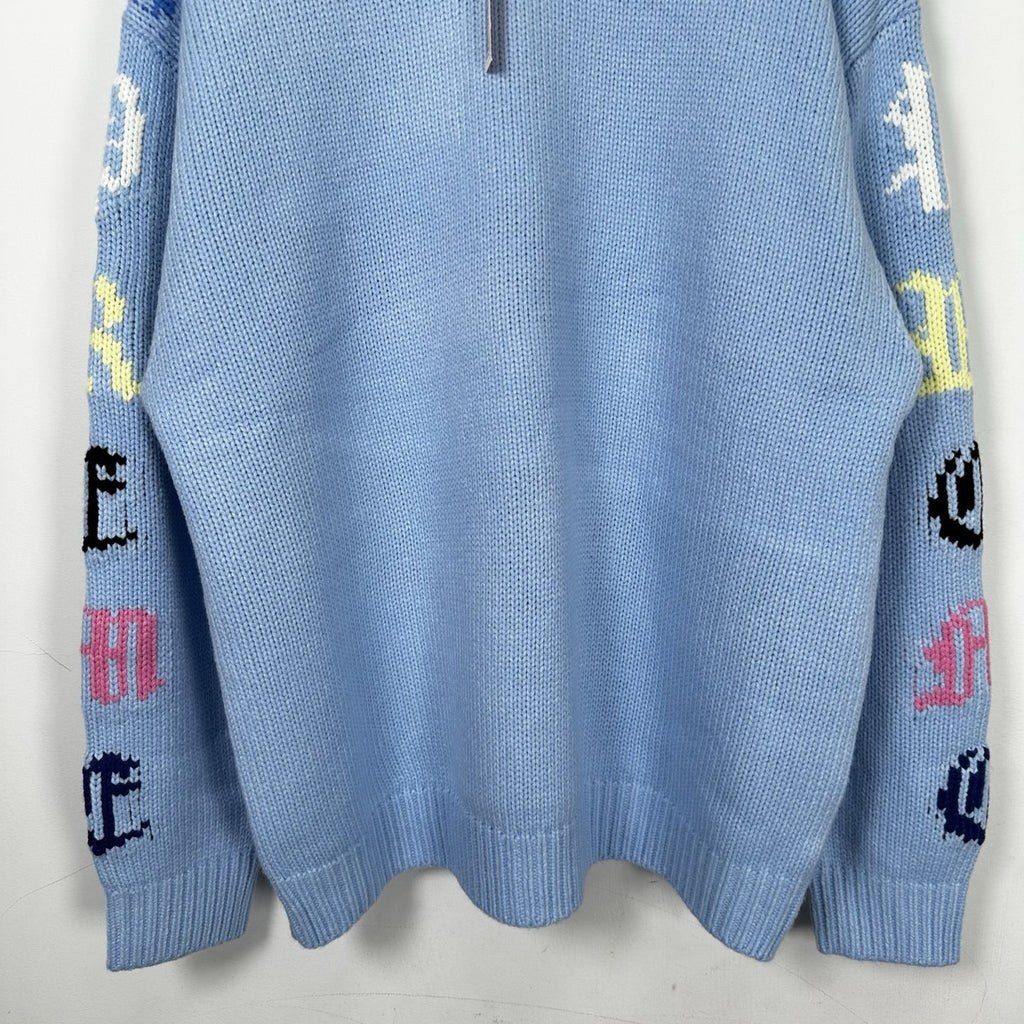 Supreme Multicolor Gothic Sleeve Knit Sweater