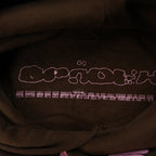 Sp5der Angel Number Hoodie Brown