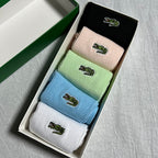 Lacoste Socks Gift Box - White/Blue/Green/Pink/Black