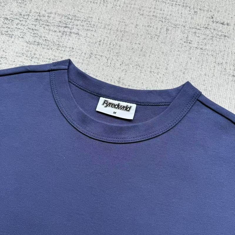 Unknown Brand Lightning Bolt Graphic Tee - Navy/Purple