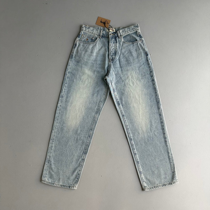Stussy Denim Jeans - Wash Water Blue Yellow Label