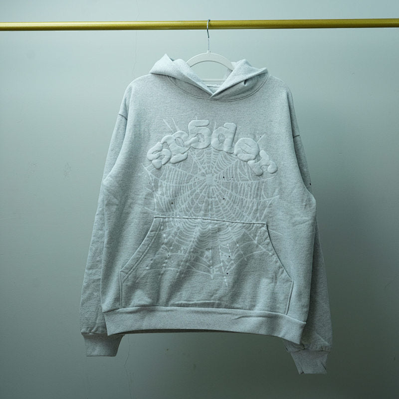 Sp5der OG Web Hoodie Heather Grey