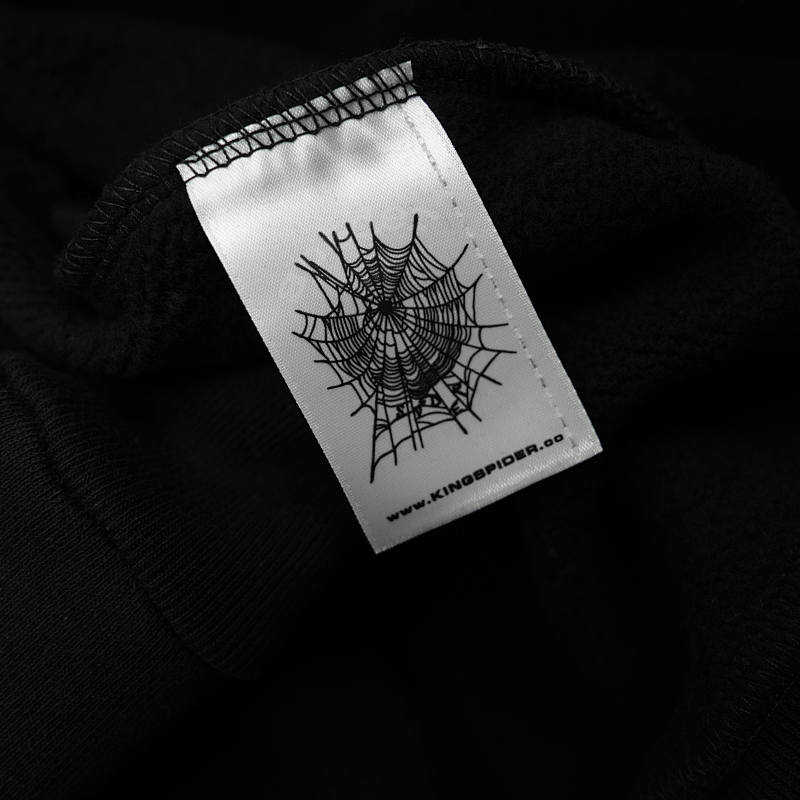 Sp5Der Beluga Angel Number Hoodie Black
