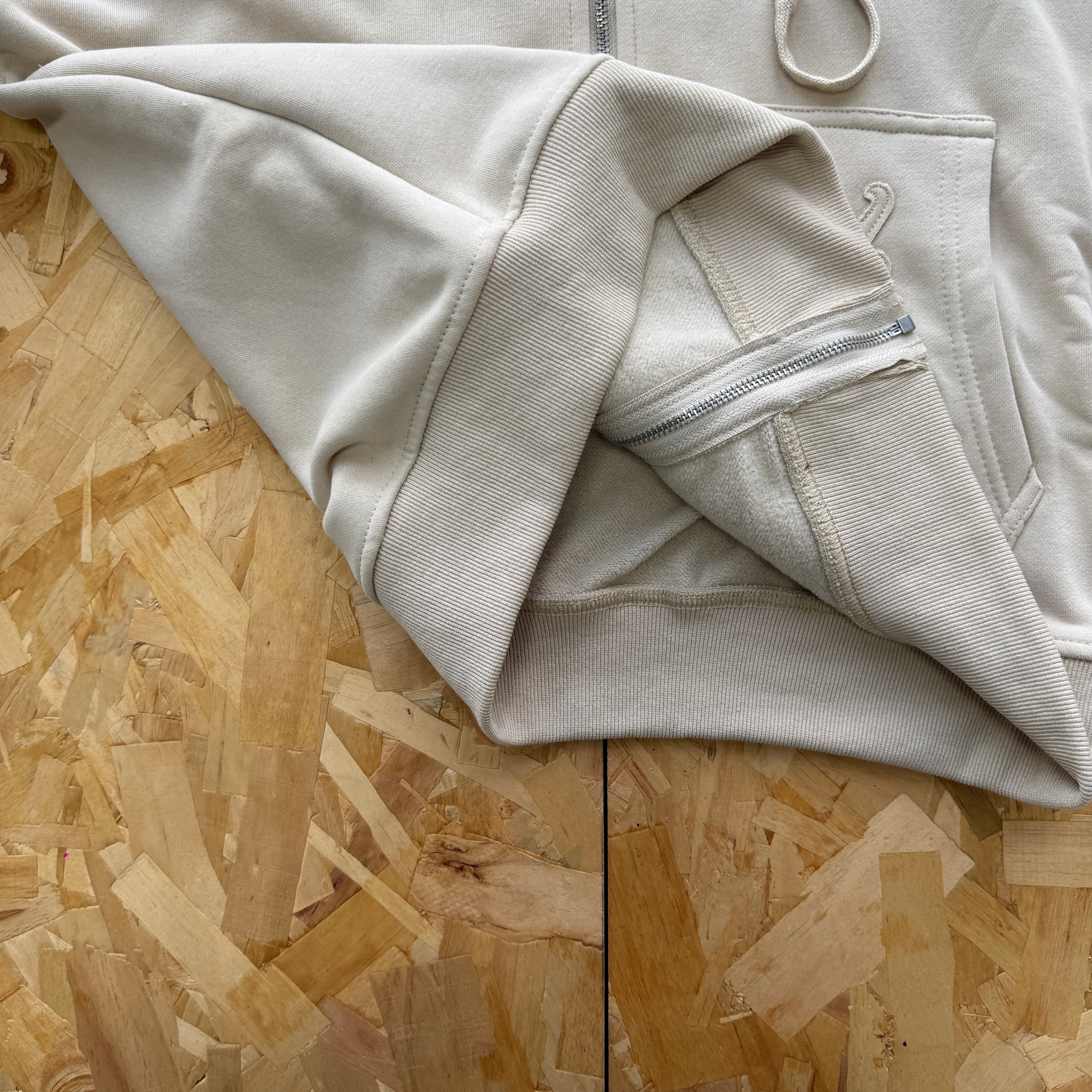 Derschutze Western Zip Up - Beige