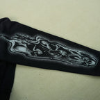 Hellstar Airbrushed Skull Hoodie Black