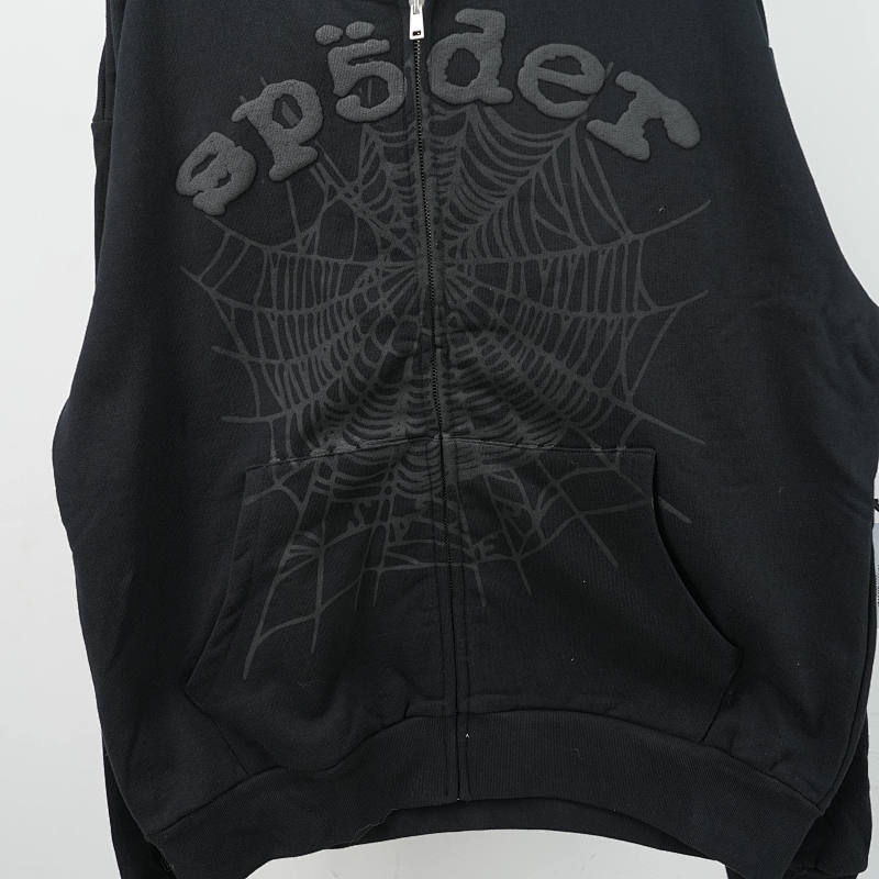 Sp5Der Og Web V2 Phantom Zip Up Hoodie