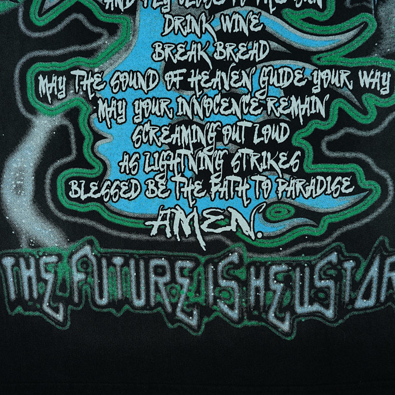 Hellstar The Future T-Shirt Black/Blue