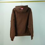 Sp5der Angel Number Hoodie Brown
