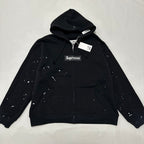 Supreme Paint Splatter Zip Hoodie