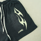 Hellstar Sports Flame Shorts Black