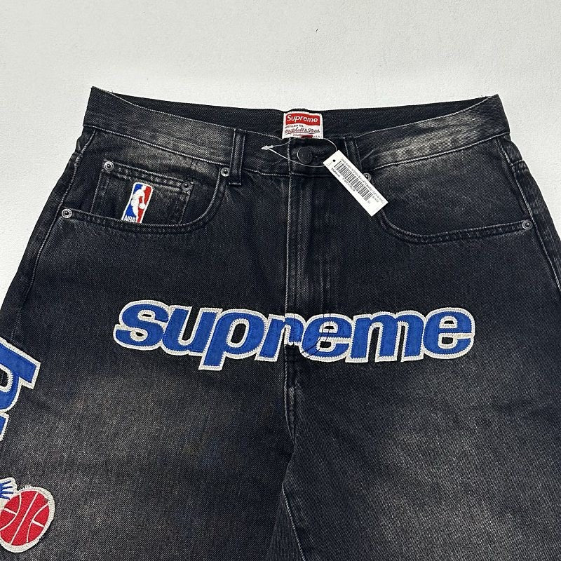 Supreme Washington Bullets Denim Shorts