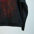 Sp5Der Rhinestone Logo Hoodie Black