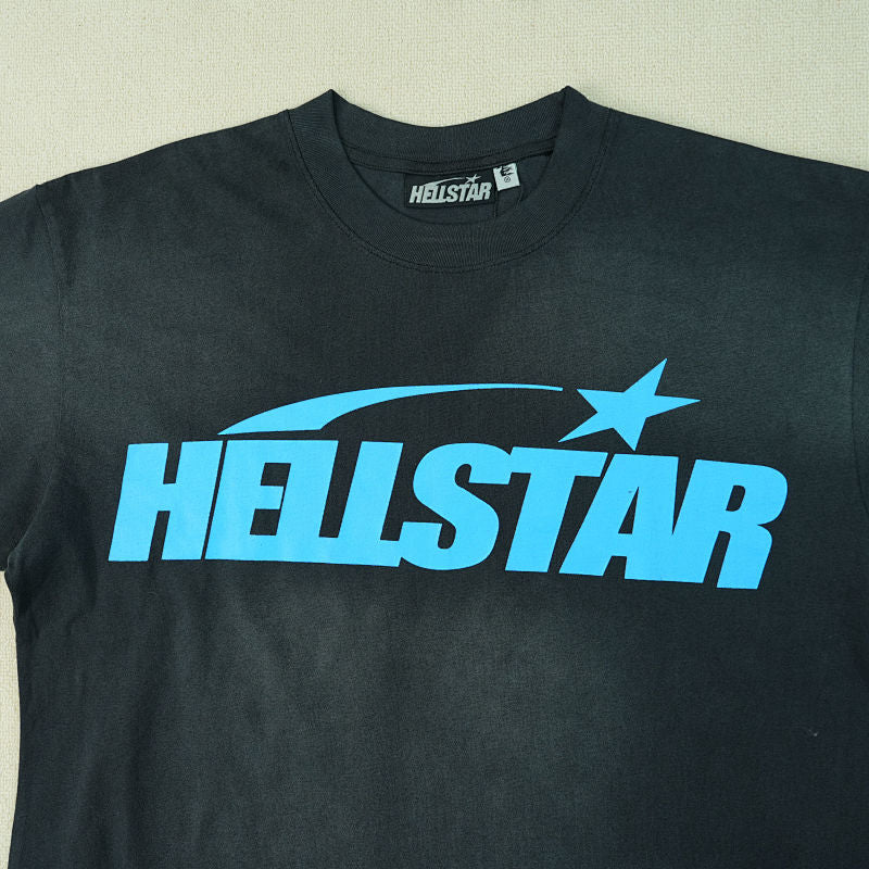 Hellstar Classic T-Shirt (Regular Print) Black/Bue