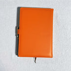Hermès Leather Notebook - Orange/Gold