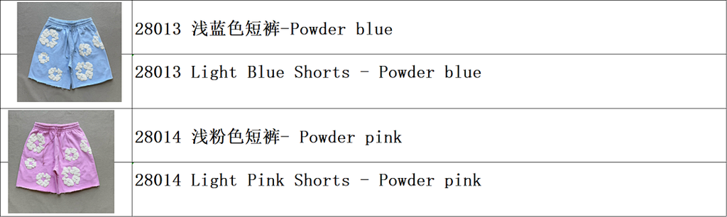 Denim Tears The Cotton Wreath Powder Sweatshorts