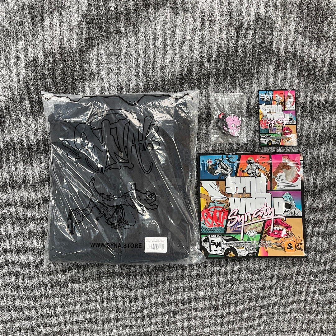 Zip Hoodie Black