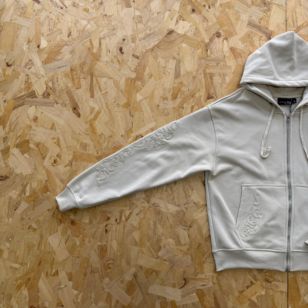 Derschutze Western Zip Up - Beige
