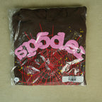 Sp5der Web Hoodie Brown