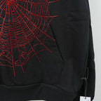 Sp5Der Rhinestone Og Web V2 Hoodie Black