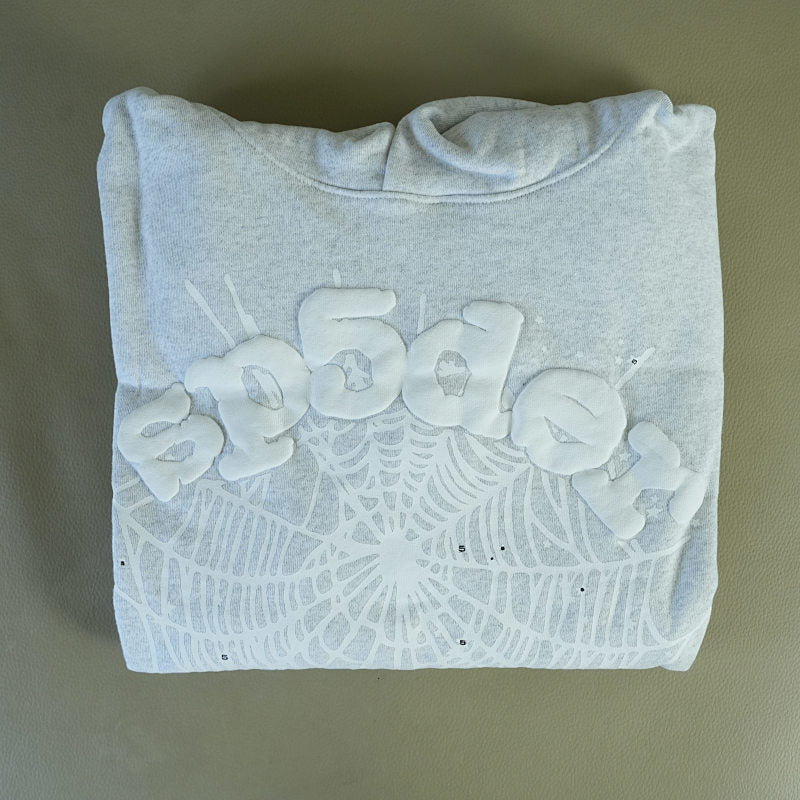 Sp5der OG Web Hoodie Heather Grey