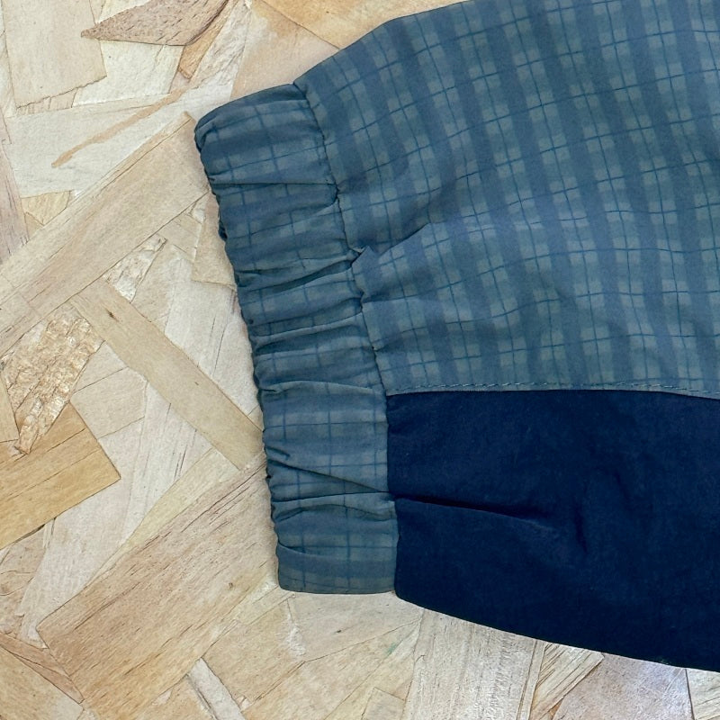 Mertra Asymmetrical Plaid - Dark Teal