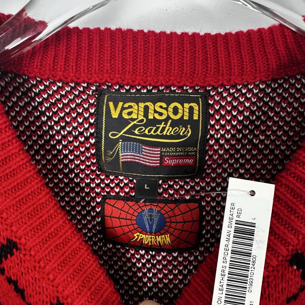 Supreme Vanson Spider Web Crewneck Sweater