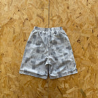 Mertra Patchwork Plaid Short - Grey Camo