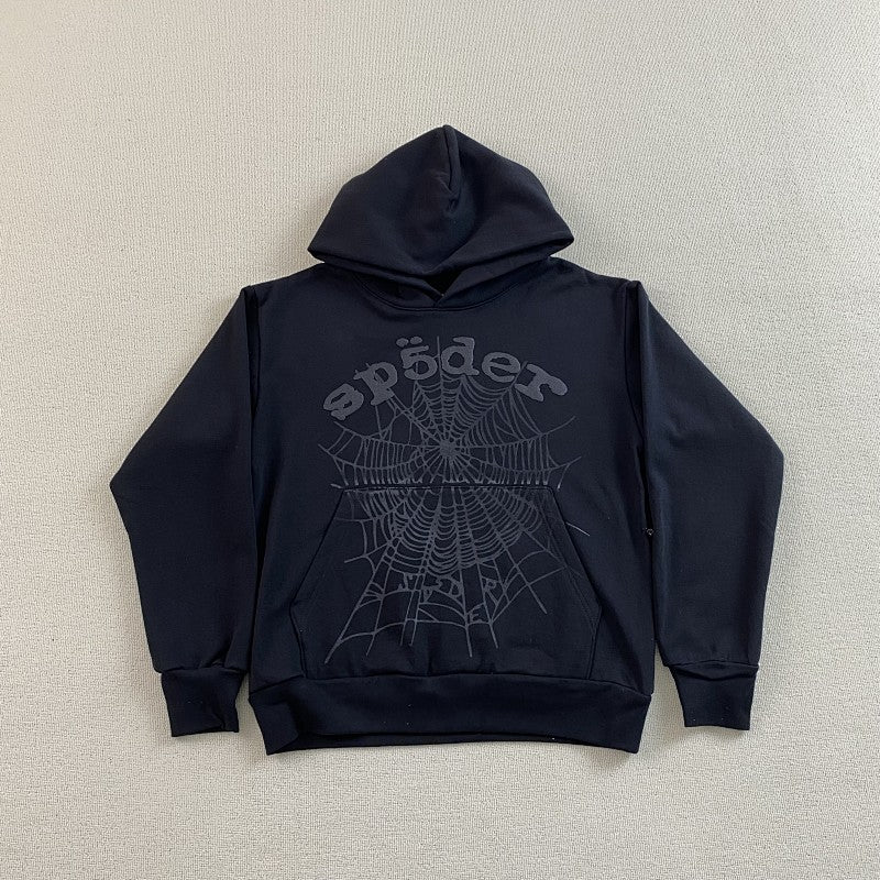 Sp5der Phantom Web Hoodie Black