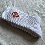 Casablanca Crew Socks - Black/White