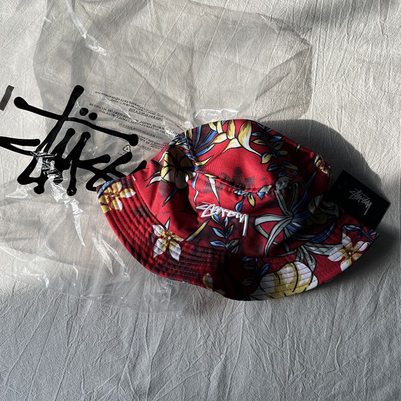 St Floral Print Bucket Hat