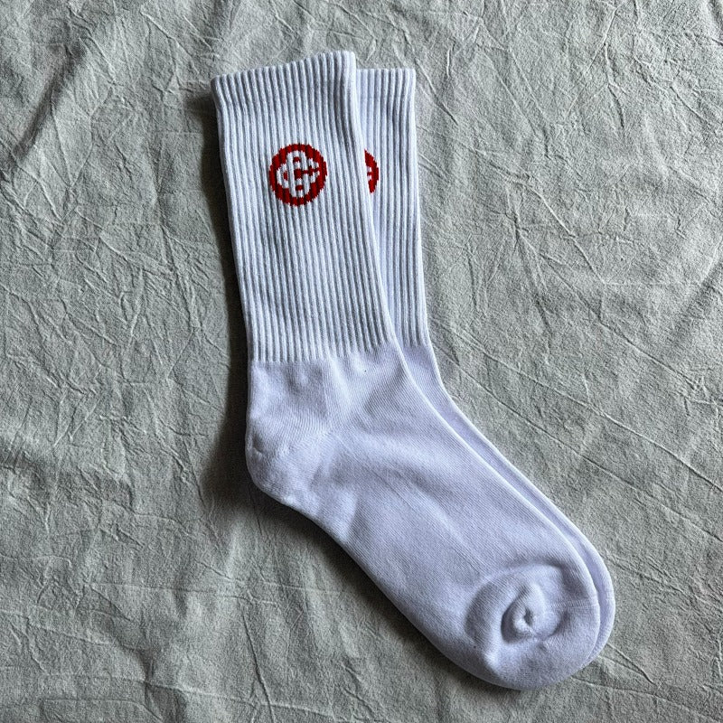Premium Socks - White/Red