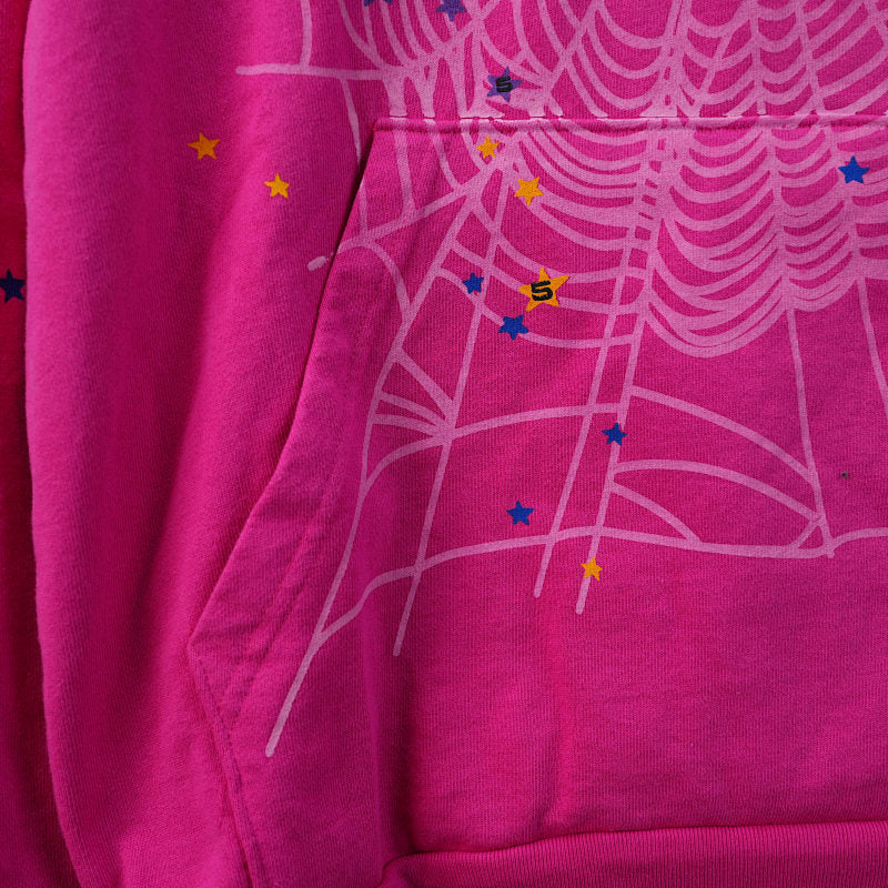 Sp5der P*NK Hoodie Pink
