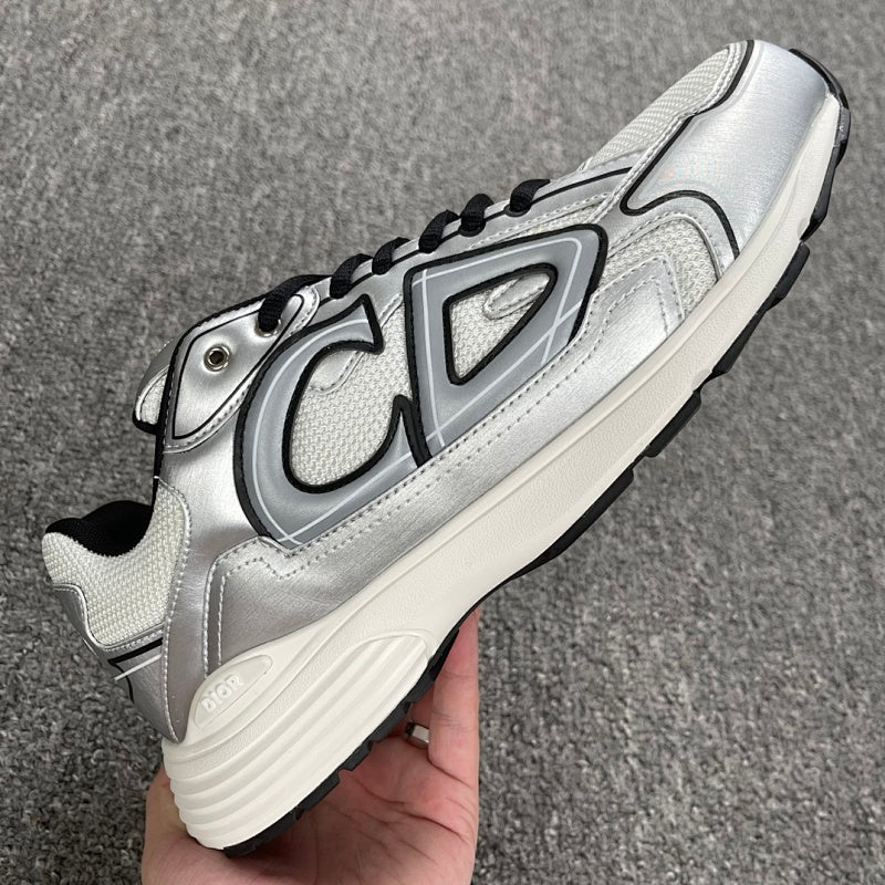 Dior B30 Sneaker — Silver Black