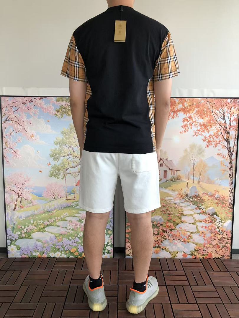 White Logo Burberry T-Shirt