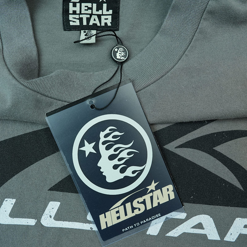 Hellstar Sport Logo T-Shirt Grey