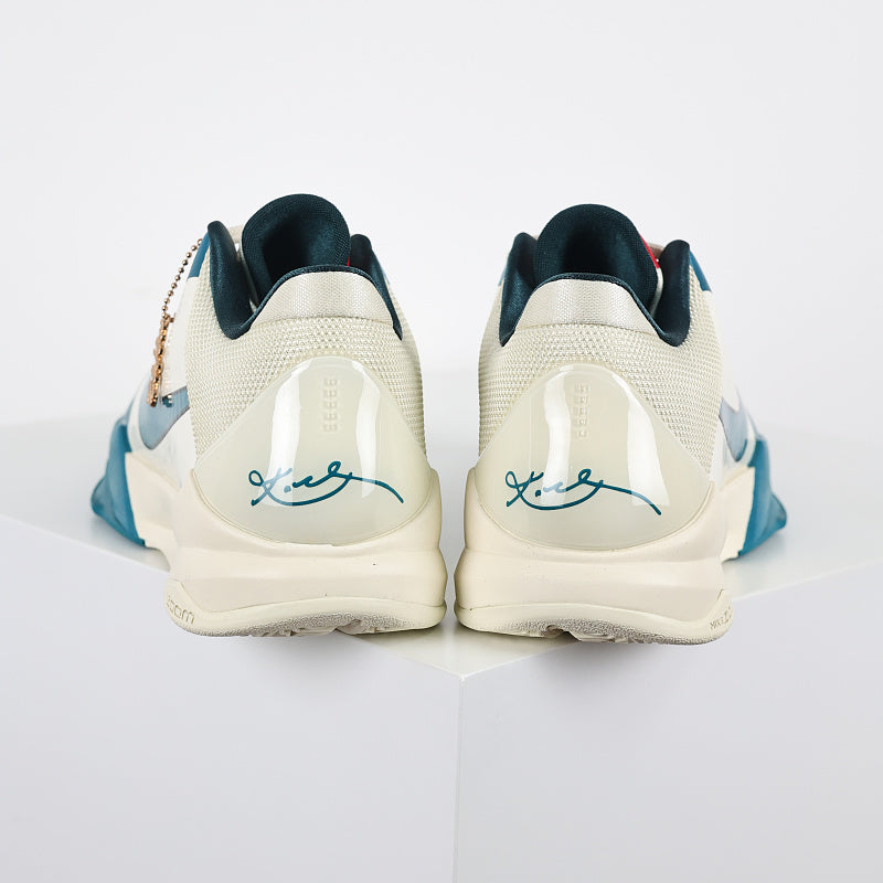 Nike Zoom Kobe 5 - Big Stage Away White/Dark Teal-University Red