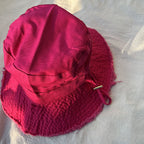 Jacquemus Pink Frayed Brim Bucket Hat