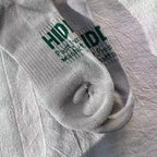 Hidden NY "H" Logo Crew Socks with Mountain Graphic Band