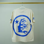 Hellstar Beat Us! T-Shirt White/Blue