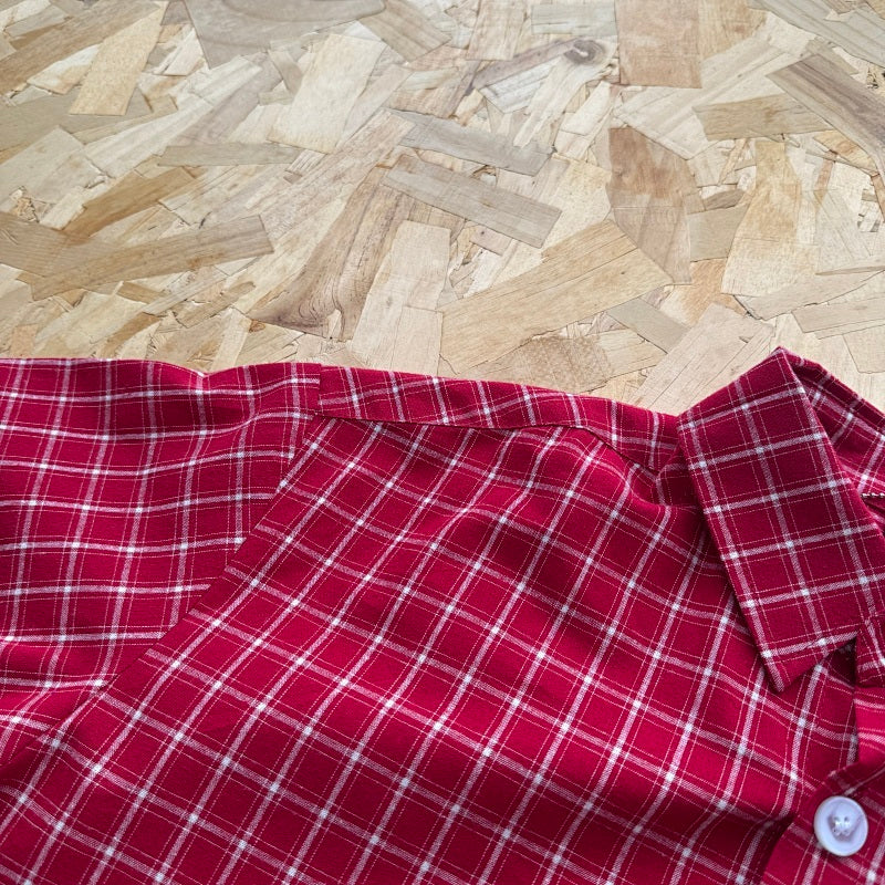 Mertra Plaid Shirt - Red