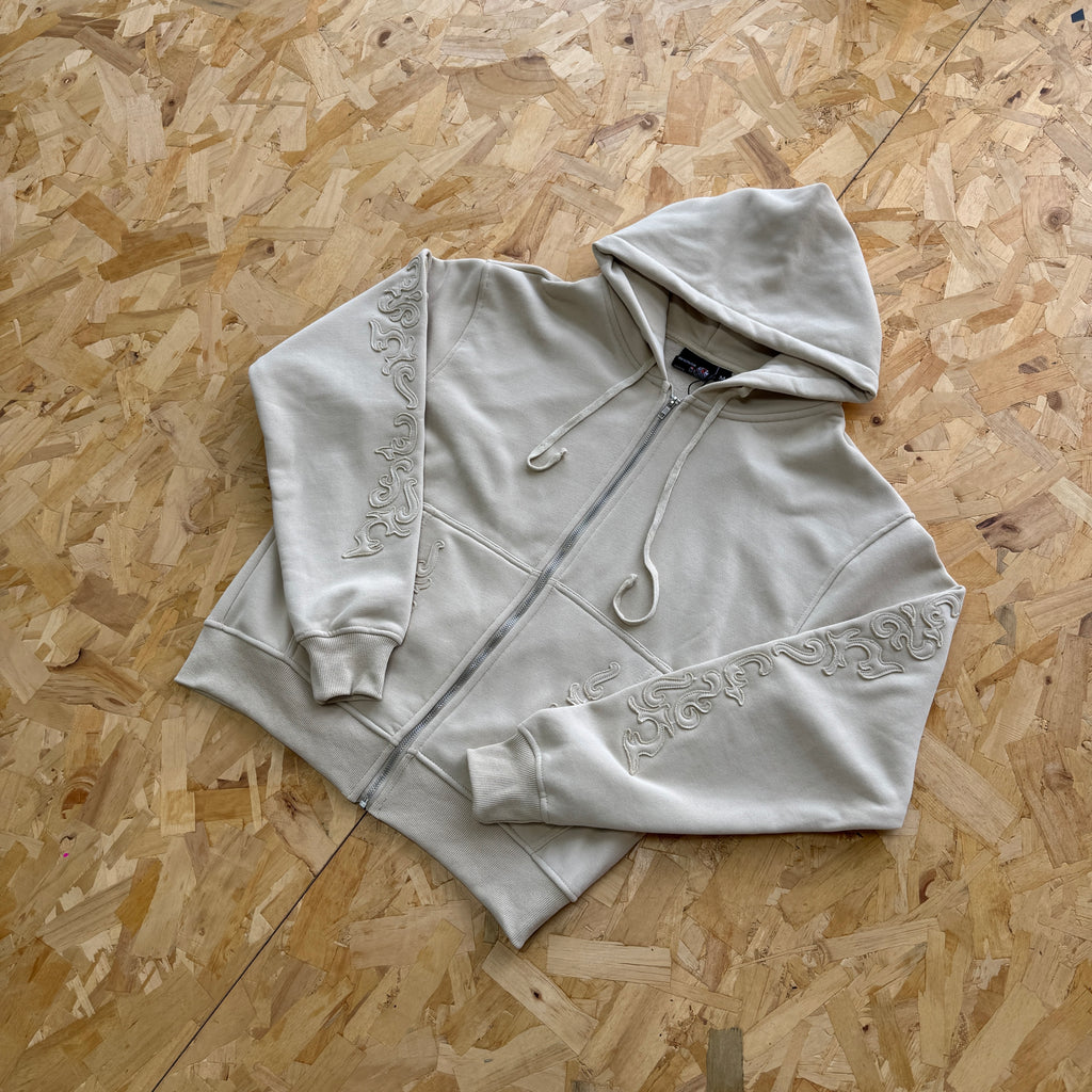 Derschutze Western Zip Up - Beige