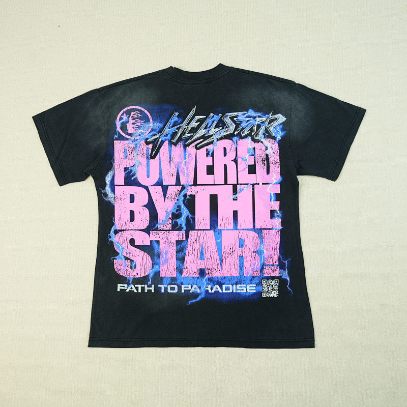 Hellstar Powered Bythe Star T-Shirt Black