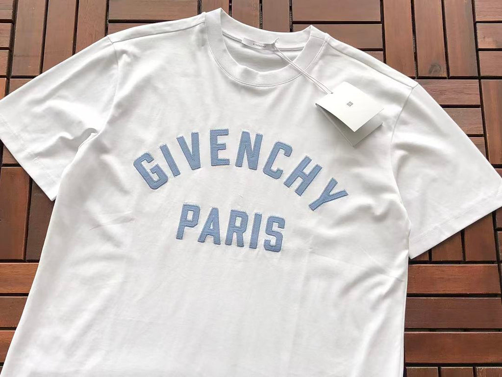 White Blue Paris Givenchy T-Shirt