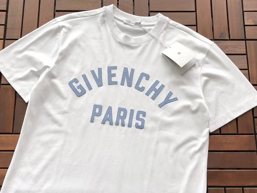 White Blue Paris Givenchy T-Shirt