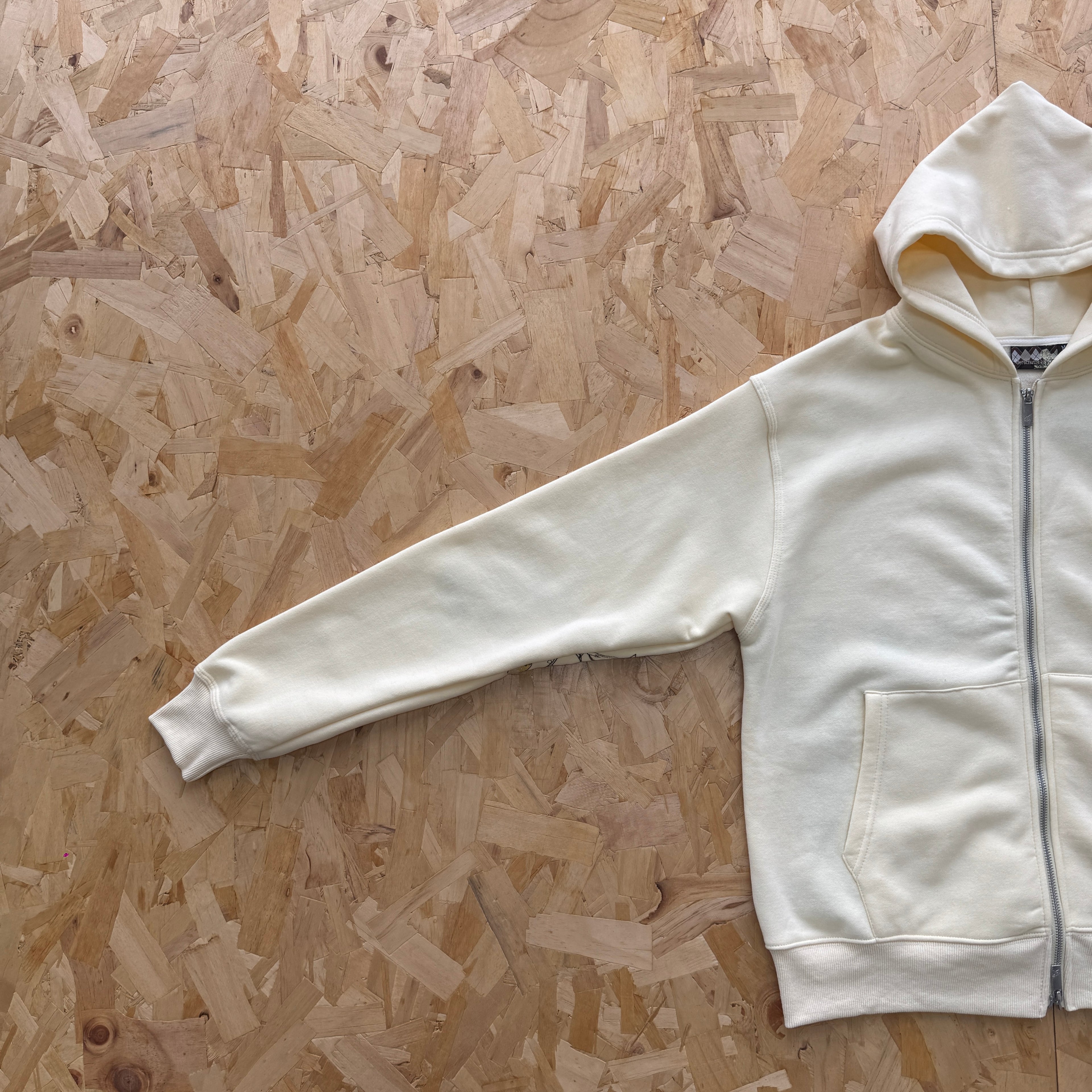 Derschutze Garden of Eden Zip Up - Cream